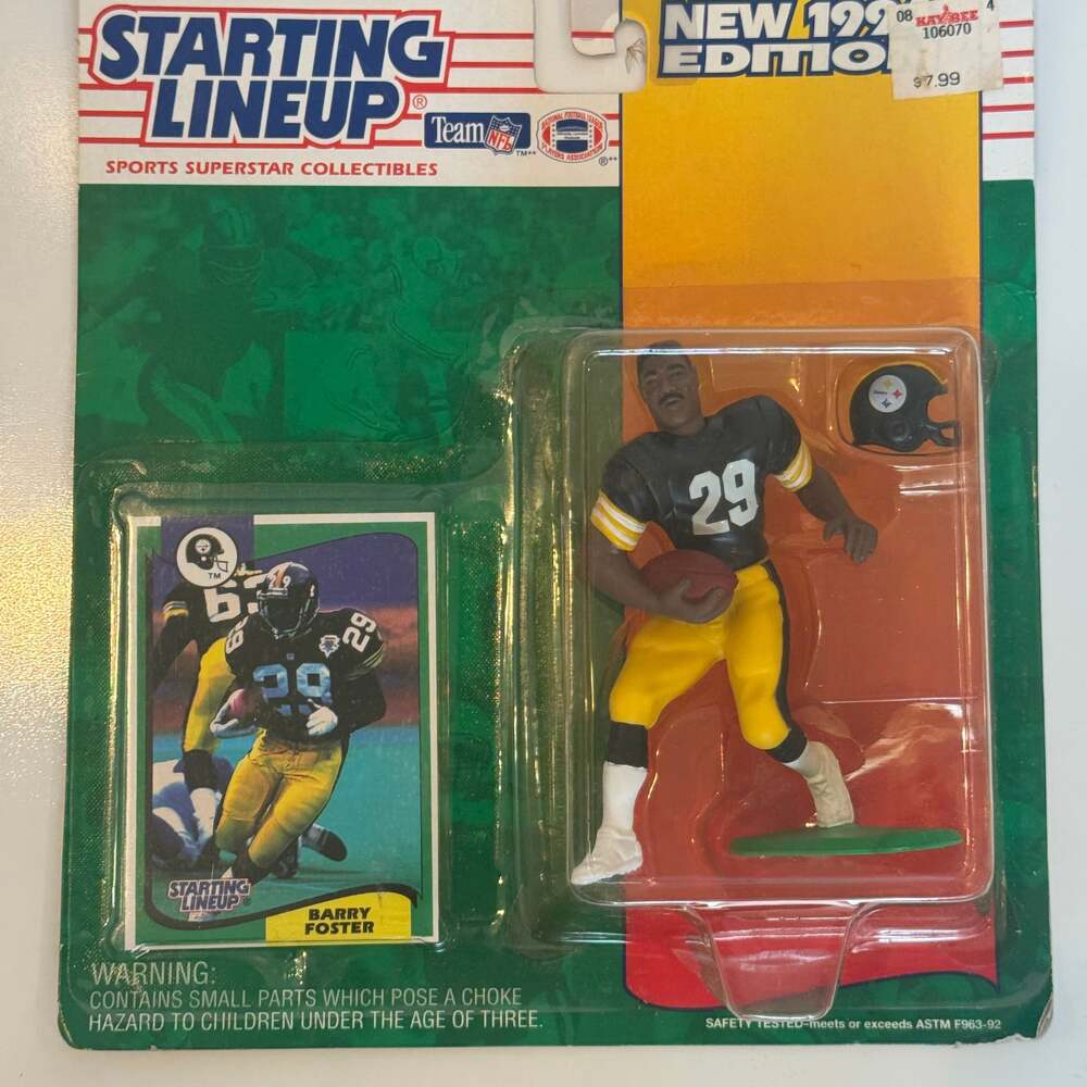 1994 Starting Lineup NFL Football Barry Foster Steelers Action Figure 68487 SLU